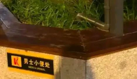 啥？一花坛处贴有“男士小便处”

近日，有游客反映武汉长江大桥汉阳桥头一公厕花坛