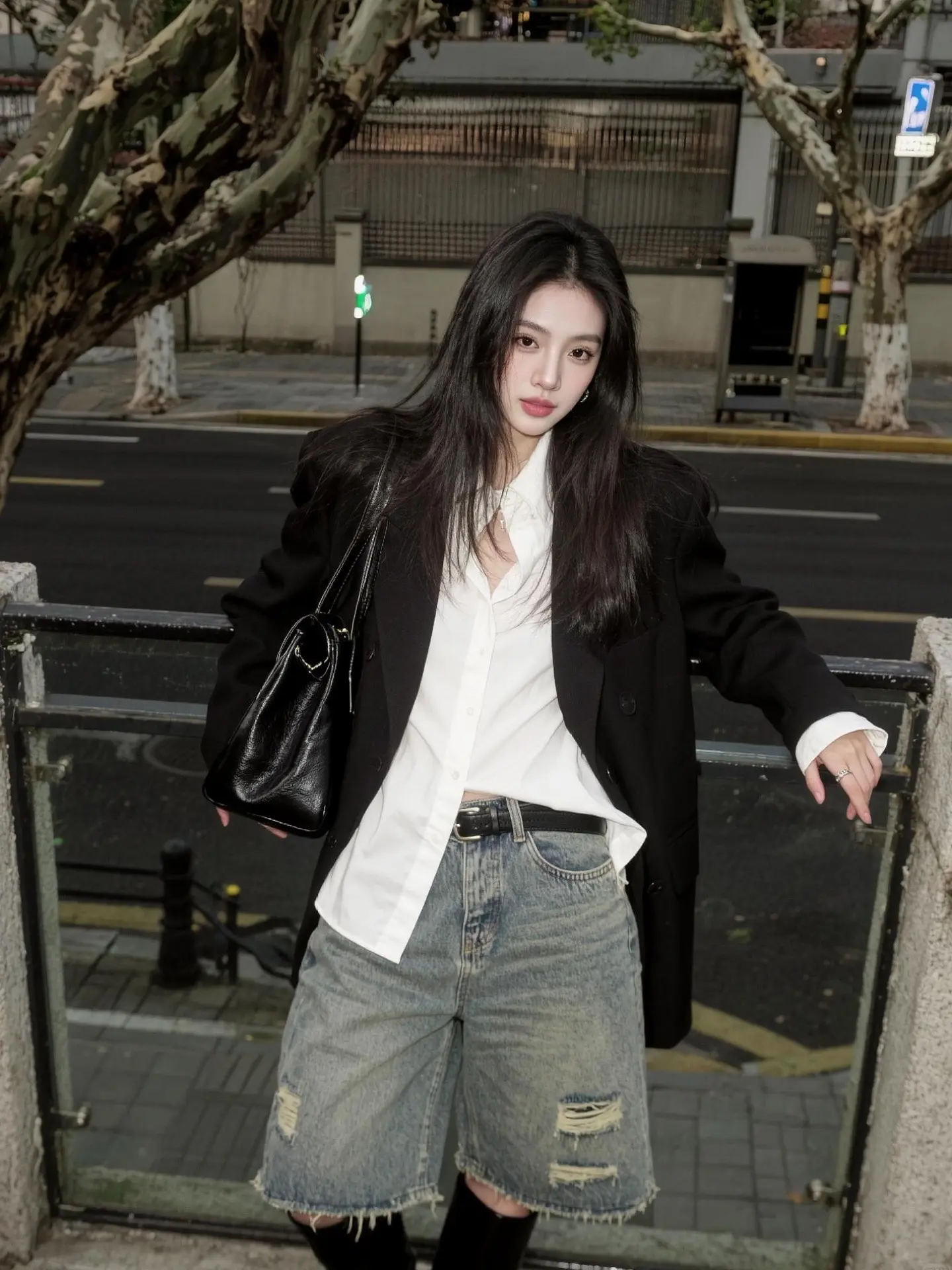 AI暗黑系街拍 随变ai随便玩 ai创作 用ai创作打开春天 随便一拍都很夯