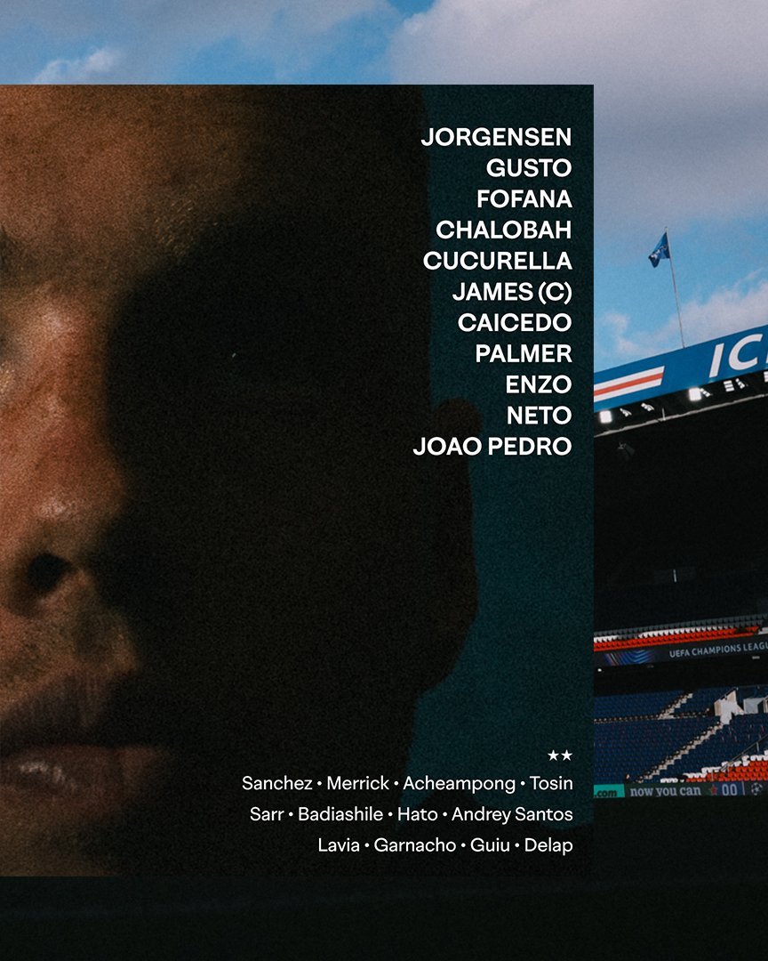 首发来啦切尔西欧冠巴黎圣日耳曼