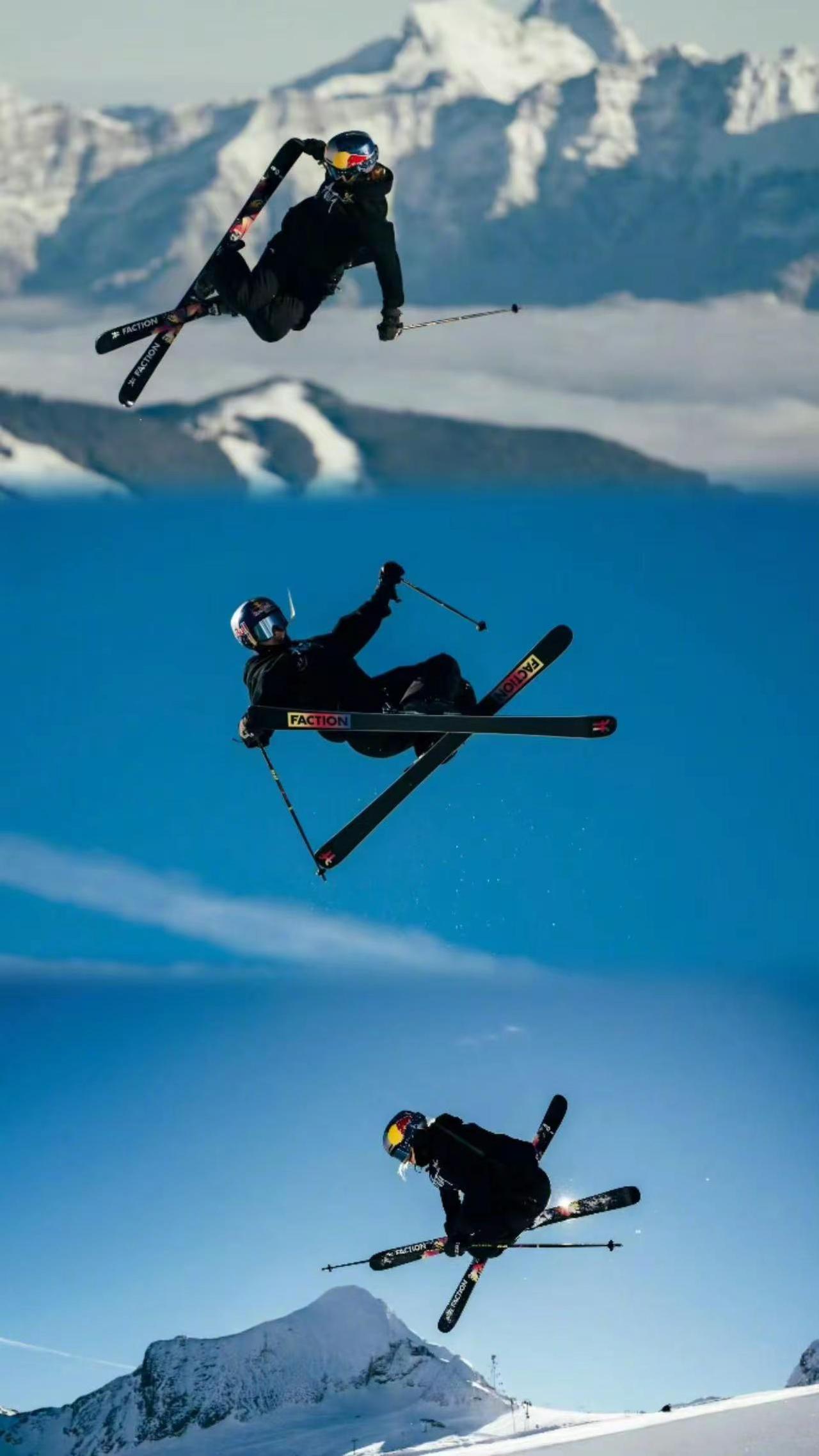 腾空的梦想！转发分享一张经典的2026年意大利冬奥会中国滑雪运动员谷爱凌勇夺金牌