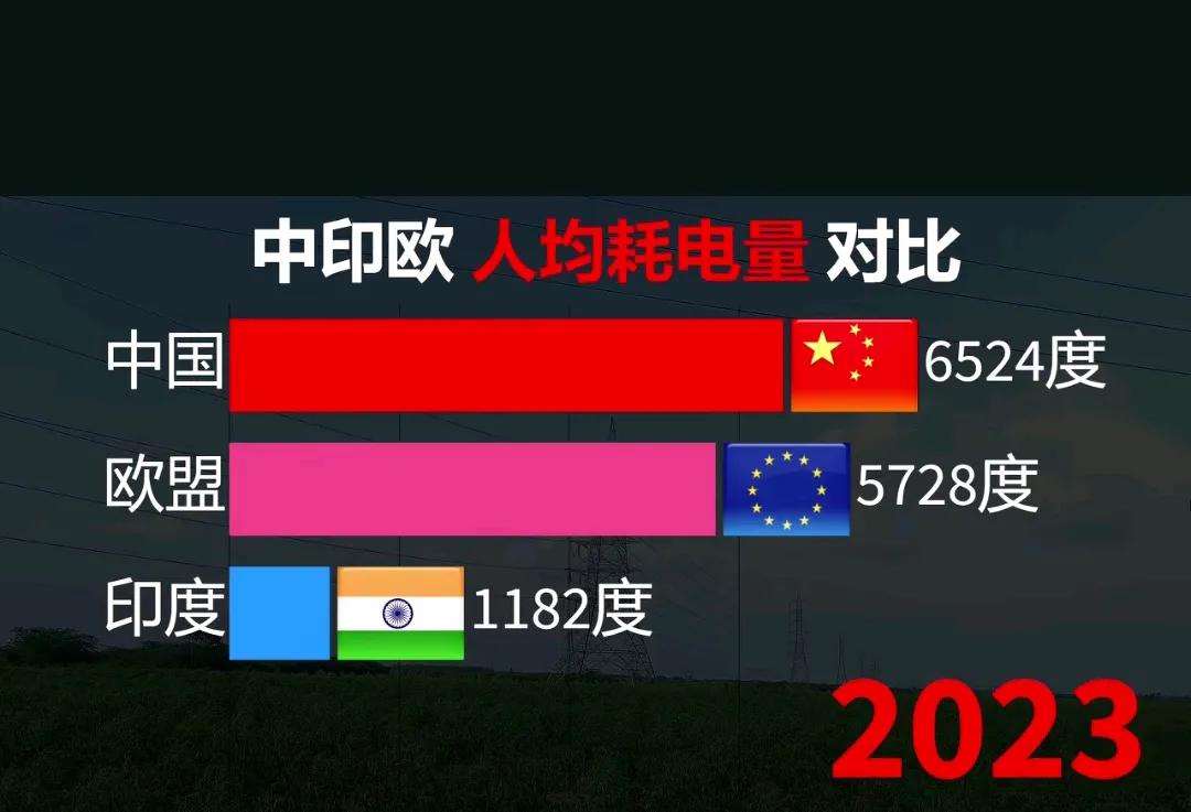 没有电能，工业复兴从何谈起？[大笑]这可是人均耗电量啊，我们从不夸夸其谈，敢定计