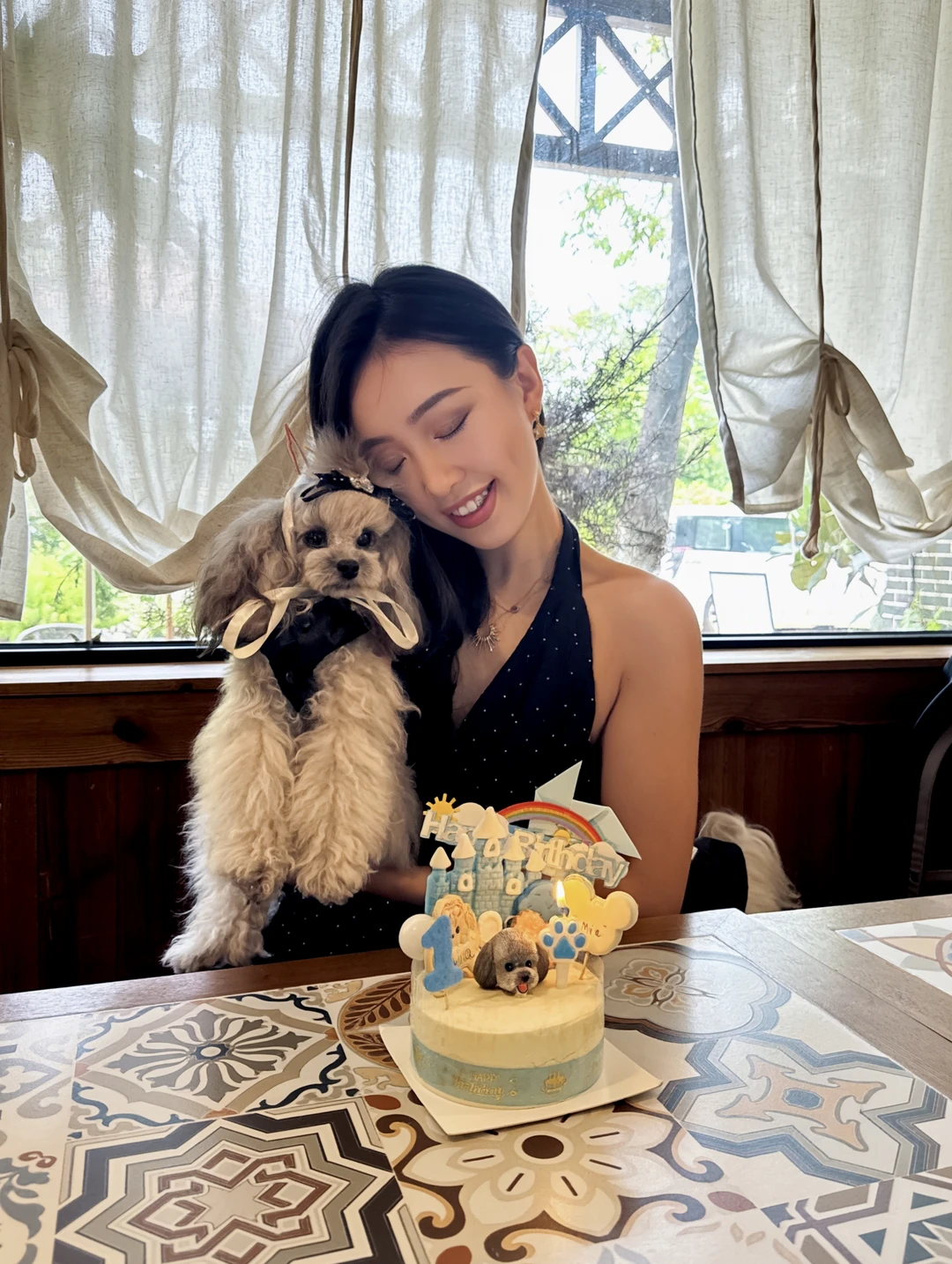 女明星Mia 1岁生日宴🎂🐩💖狗狗会三国语言