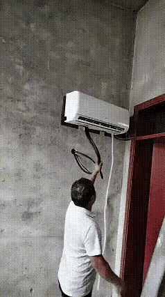 完美解决了，两个屋子一个空调的尴尬～