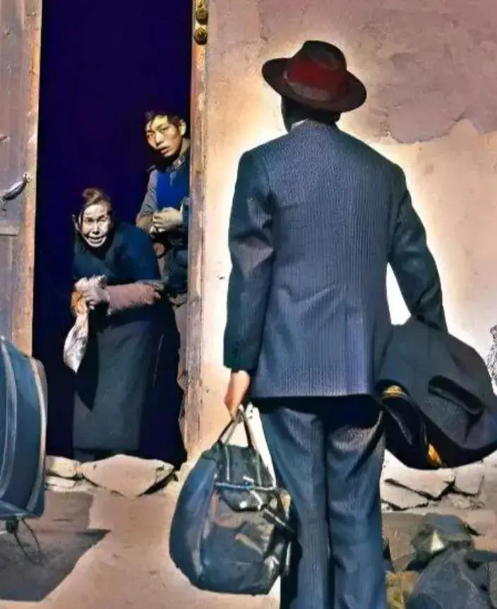 1987年，72岁的台湾老兵王德耀，回到了阔别38年的老家。他敲门后，一位驼背又