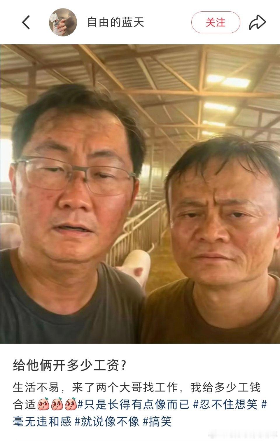 原谅我很不厚道的笑了。。。。你认识这两个人是谁吗？ ​​​