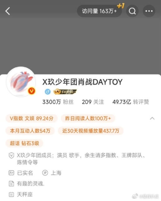 肖战粉丝破3300万肖战粉丝3300万了肖战粉丝3300万了，留存3300万小飞