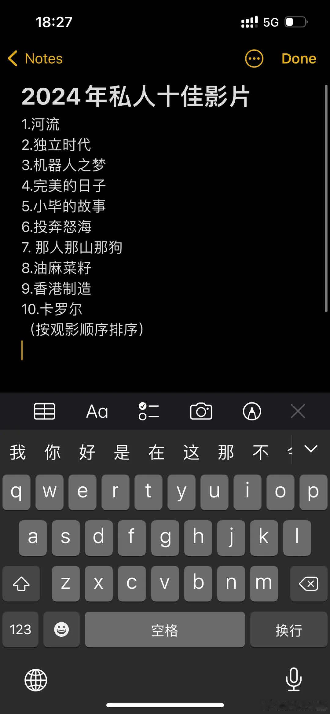 2024本人最爱的几部影片  今年基本把蔡明亮导演和陈果导演主要的几部曲都看完了