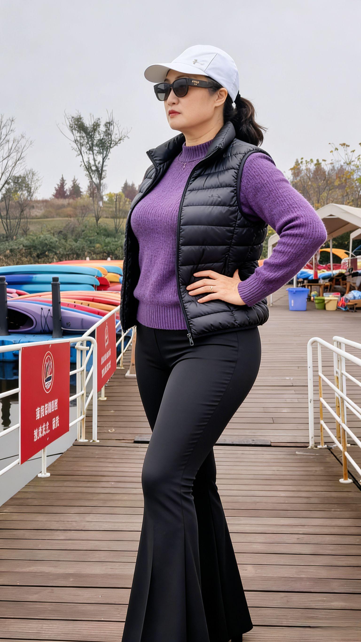 岁月沉淀出的优雅，微胖也挡不住的美熟女魅力。