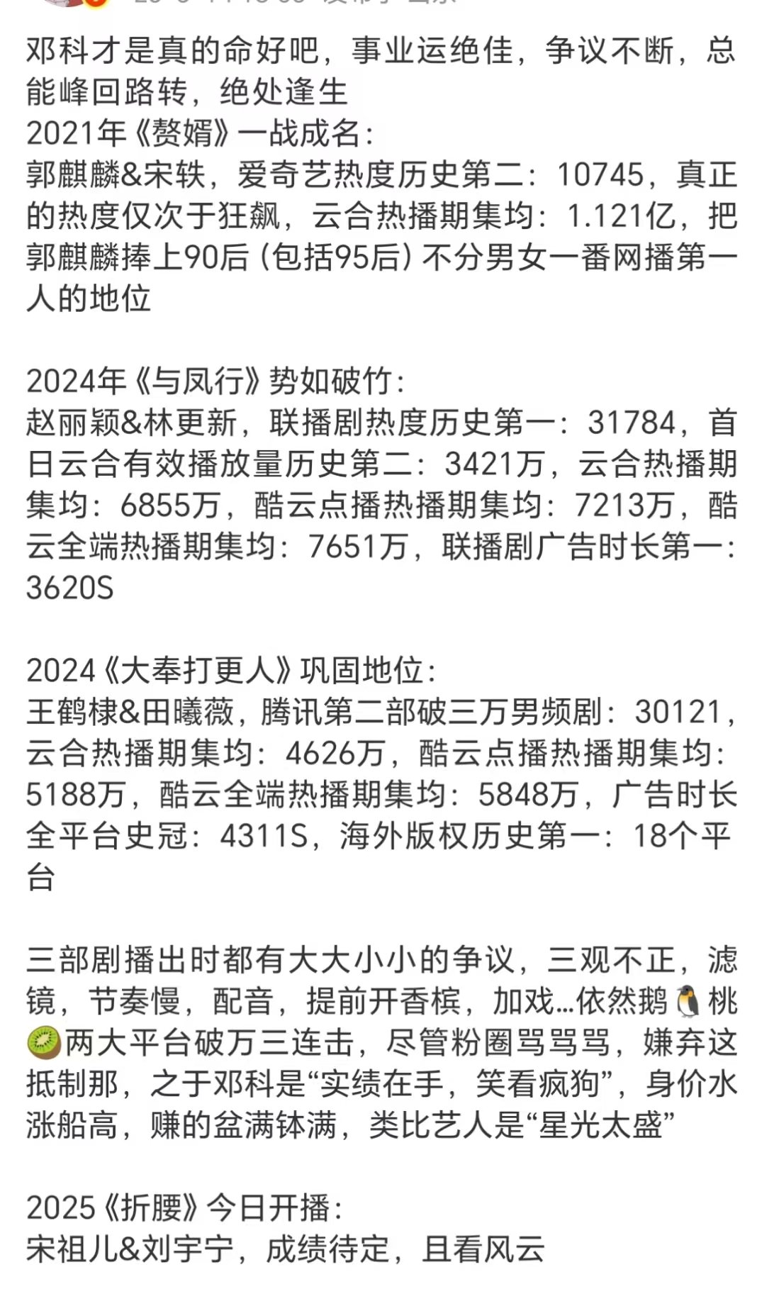 邓科事业运邓科命好 邓科才是真的命好吧，事业运绝佳，2021年《赘婿》一战成名: