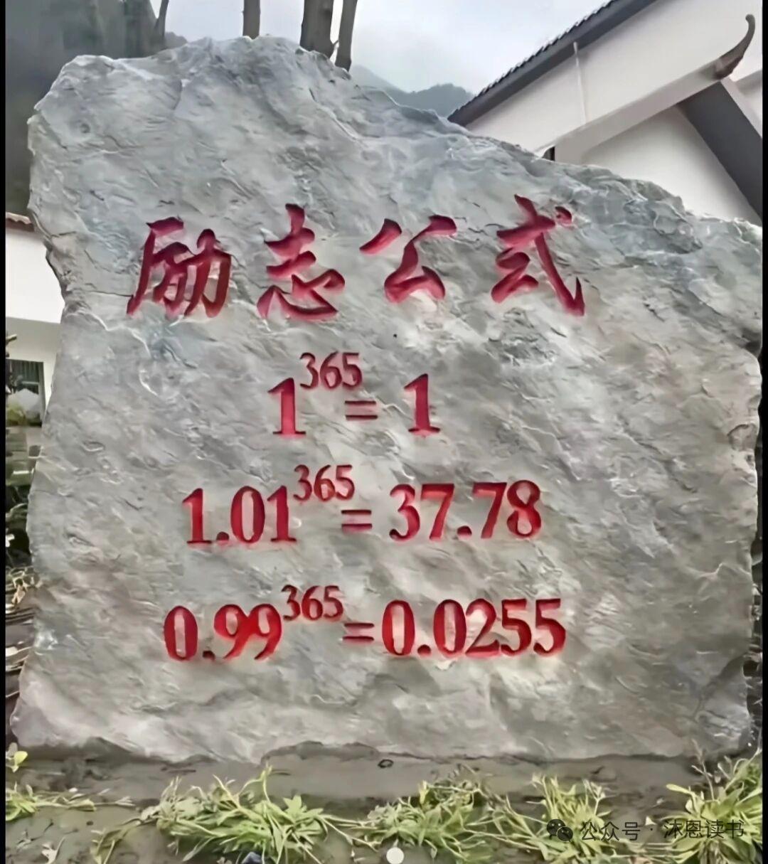 每天多努力一点，长期坚持就能产生惊人的成就。
 每天松懈一点，日积月累就会被远远