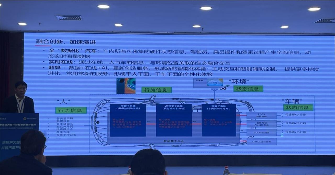 和大家分享一个不久前看到的新名词：全数据化汽车！
这是我在哪吒汽车CTO戴大力在