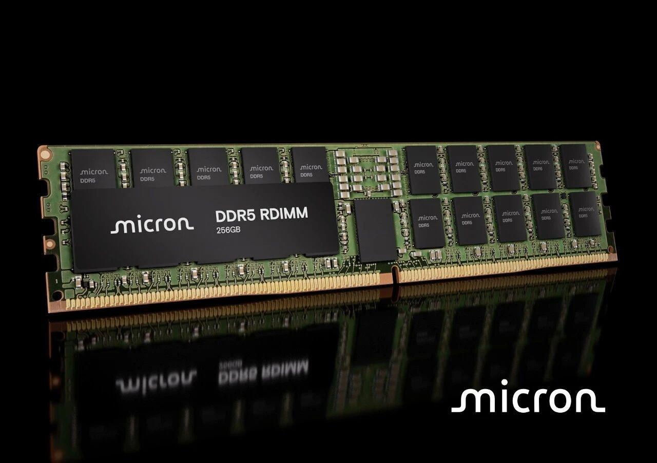 【美光送样256GB DDR5服务器内存】日前，美光宣布已经向核心服务器生态系统