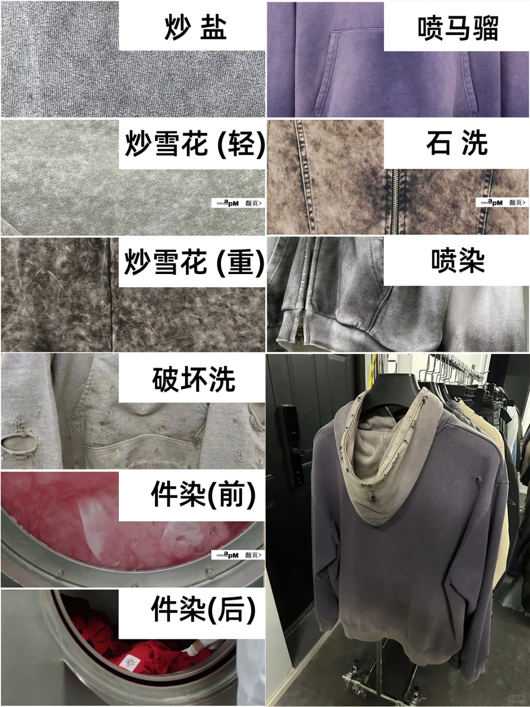 洗褪做旧卫衣怎么做❓面料商的入门级教程