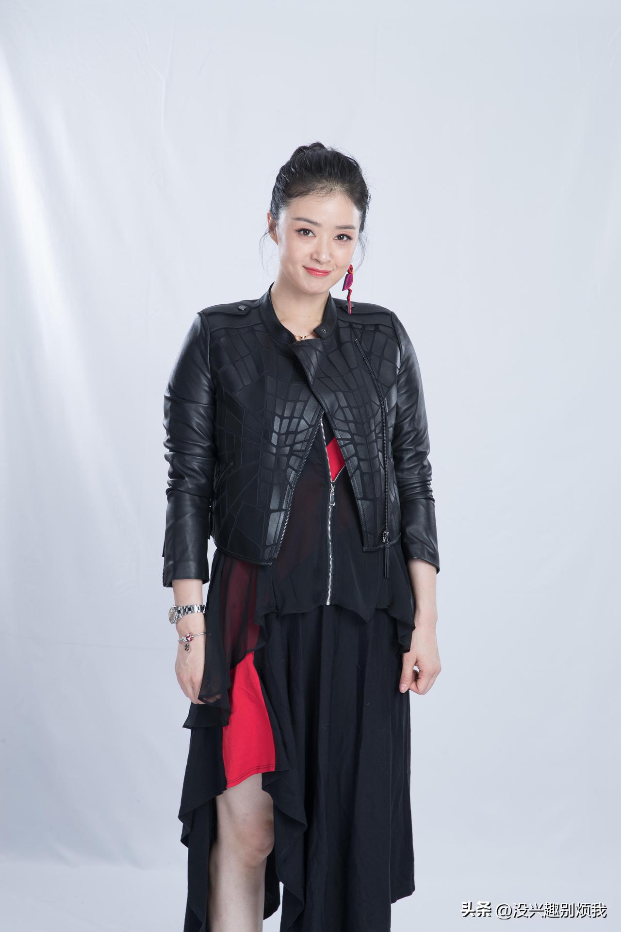 这个时候的蒋欣，有点微胖