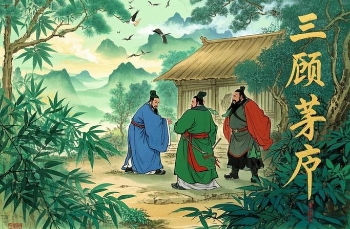 说一句话或者一个成语，说明你看过《三国演义》？

成语：
“三顾茅庐”
一句话：