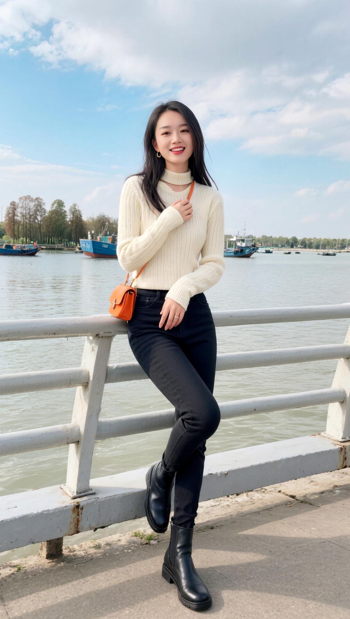 AI江畔生活照  简约时尚 秋冬穿搭