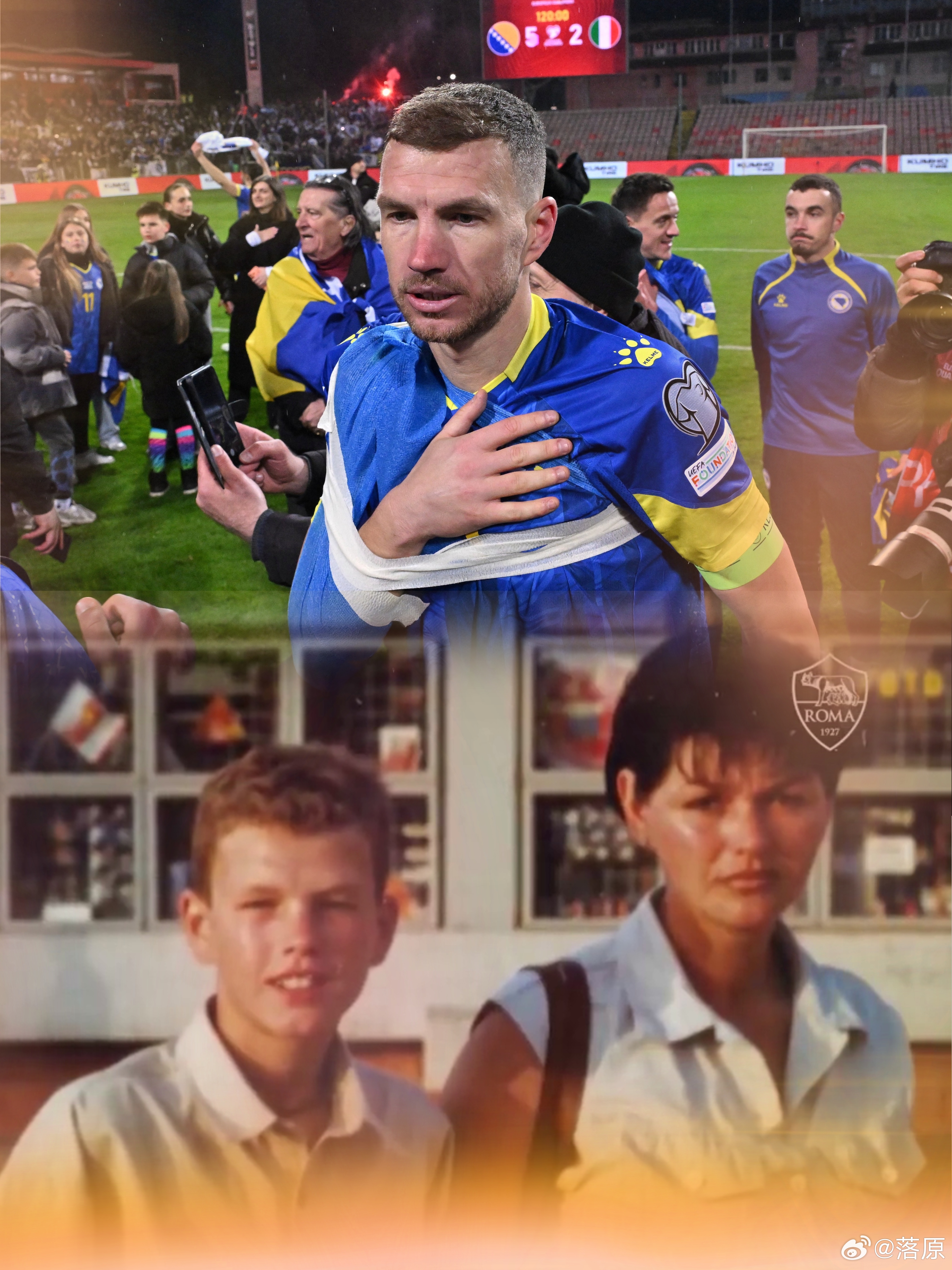 “我想把这场比赛献给我的朋友们。我六岁的时候，每天下午都会和他们一起去街上踢足球