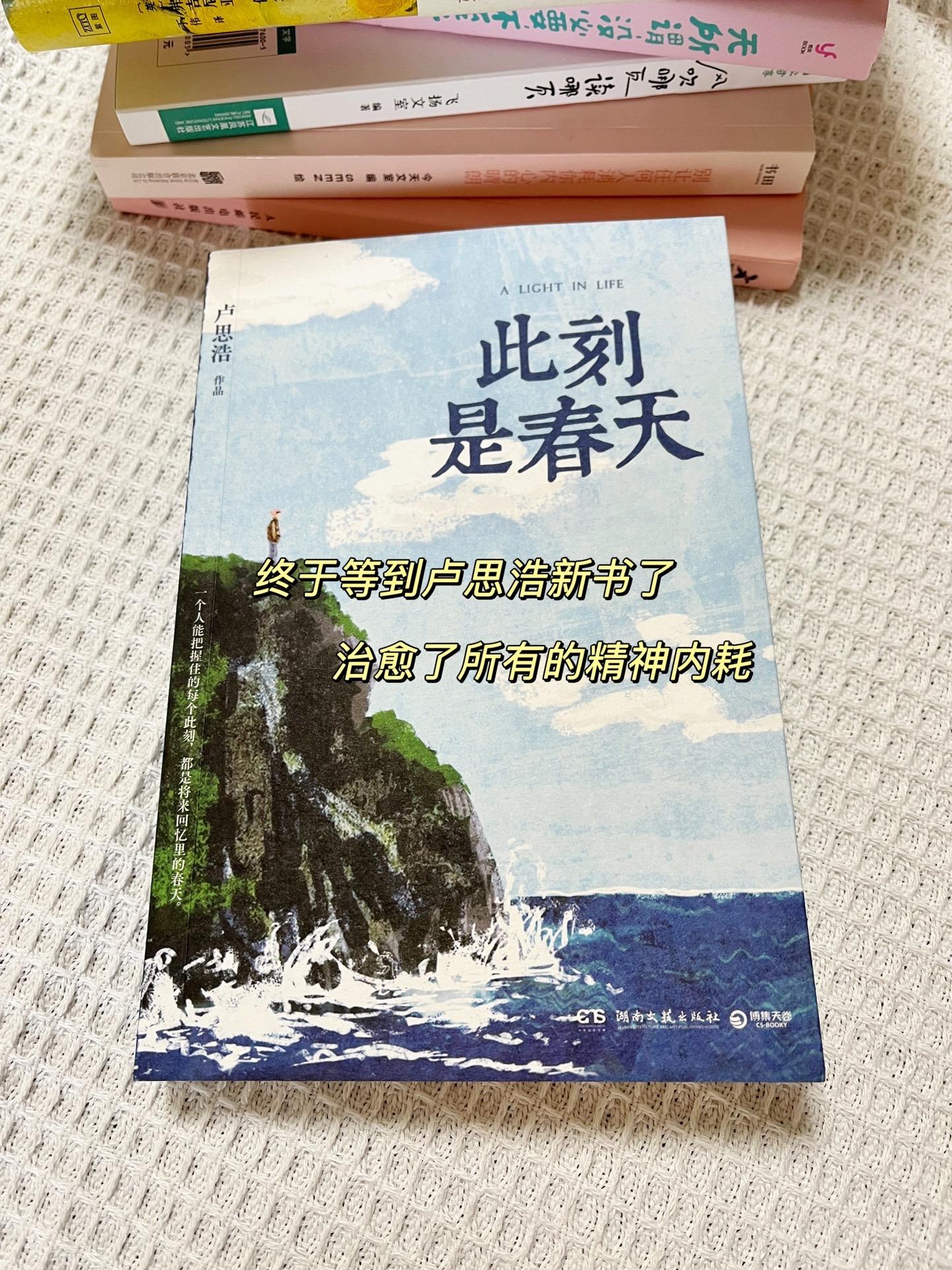 《此刻是春天》  这一次，卢思浩依然以真诚的笔触，描绘着那些在迷茫中寻...