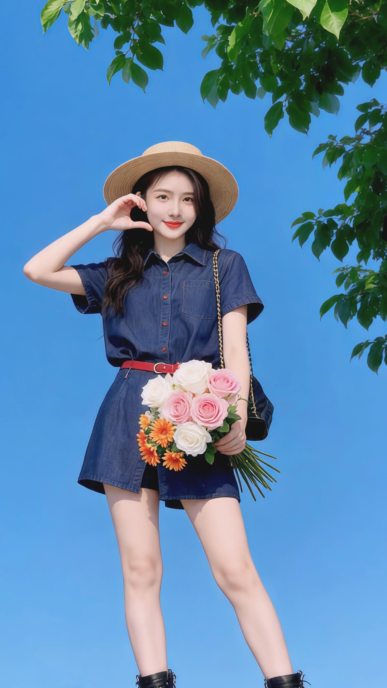 牛仔 套装 随性穿搭风格 复古 港风