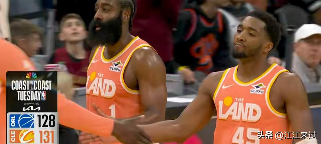 哈登、米切尔联手合砍68分！米切尔突破抛投杀死比赛！骑士136比131复仇魔术，