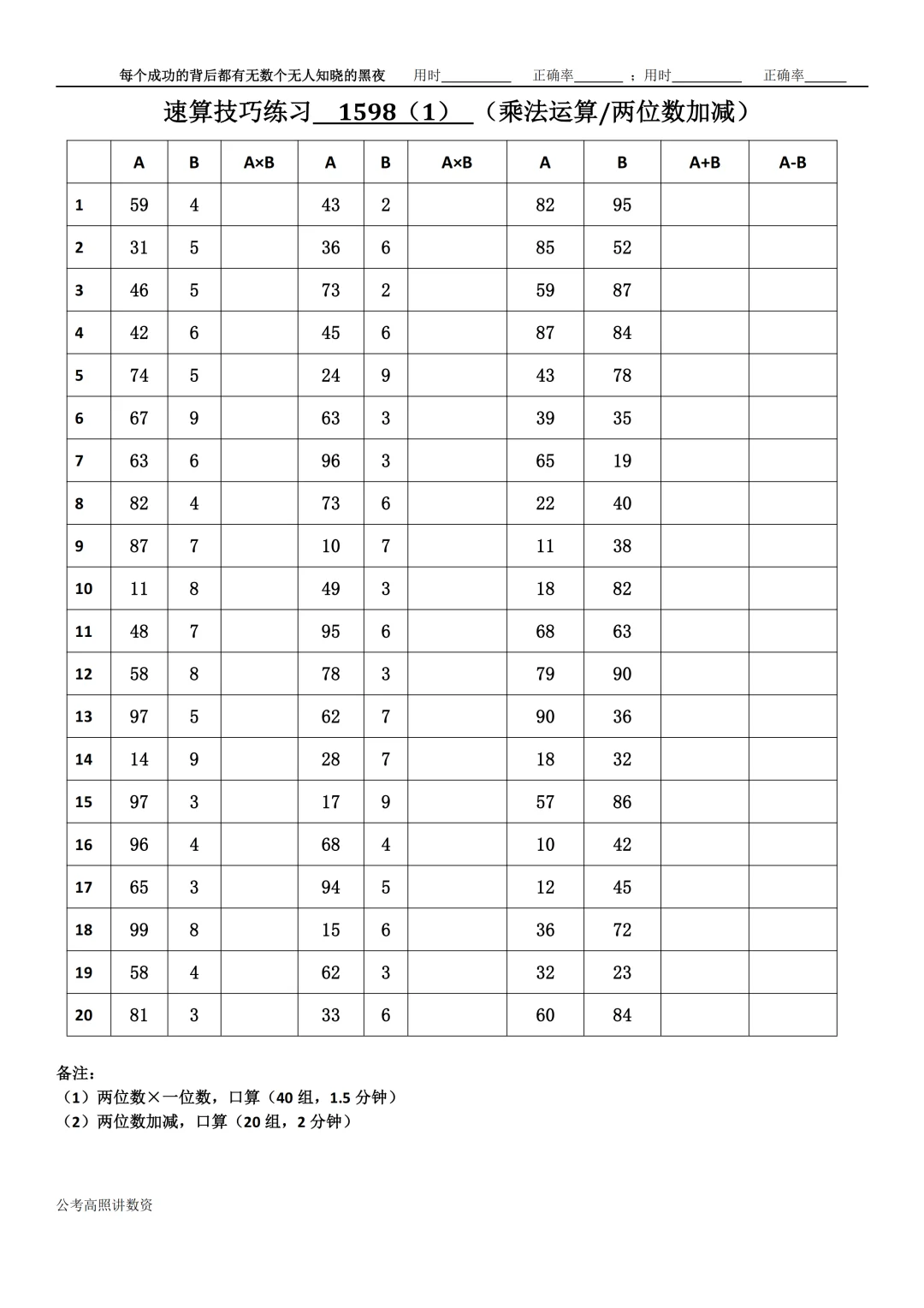 资料分析速算练习1598
