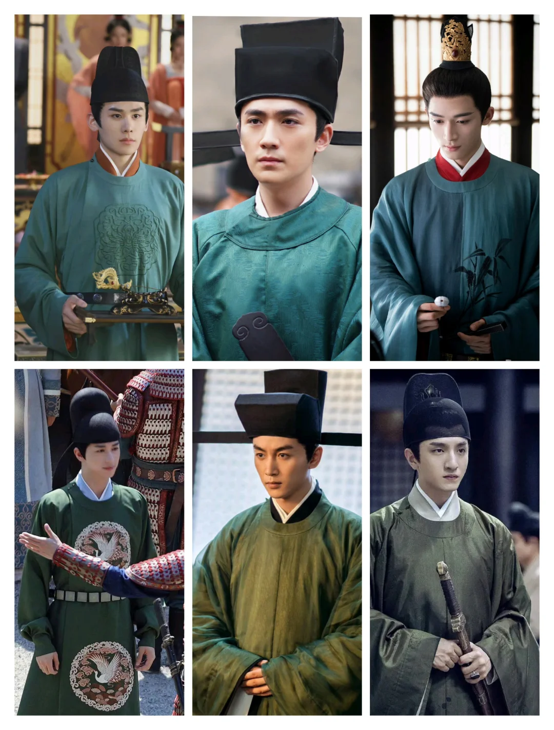 绿色官服  还好帽子不是绿的