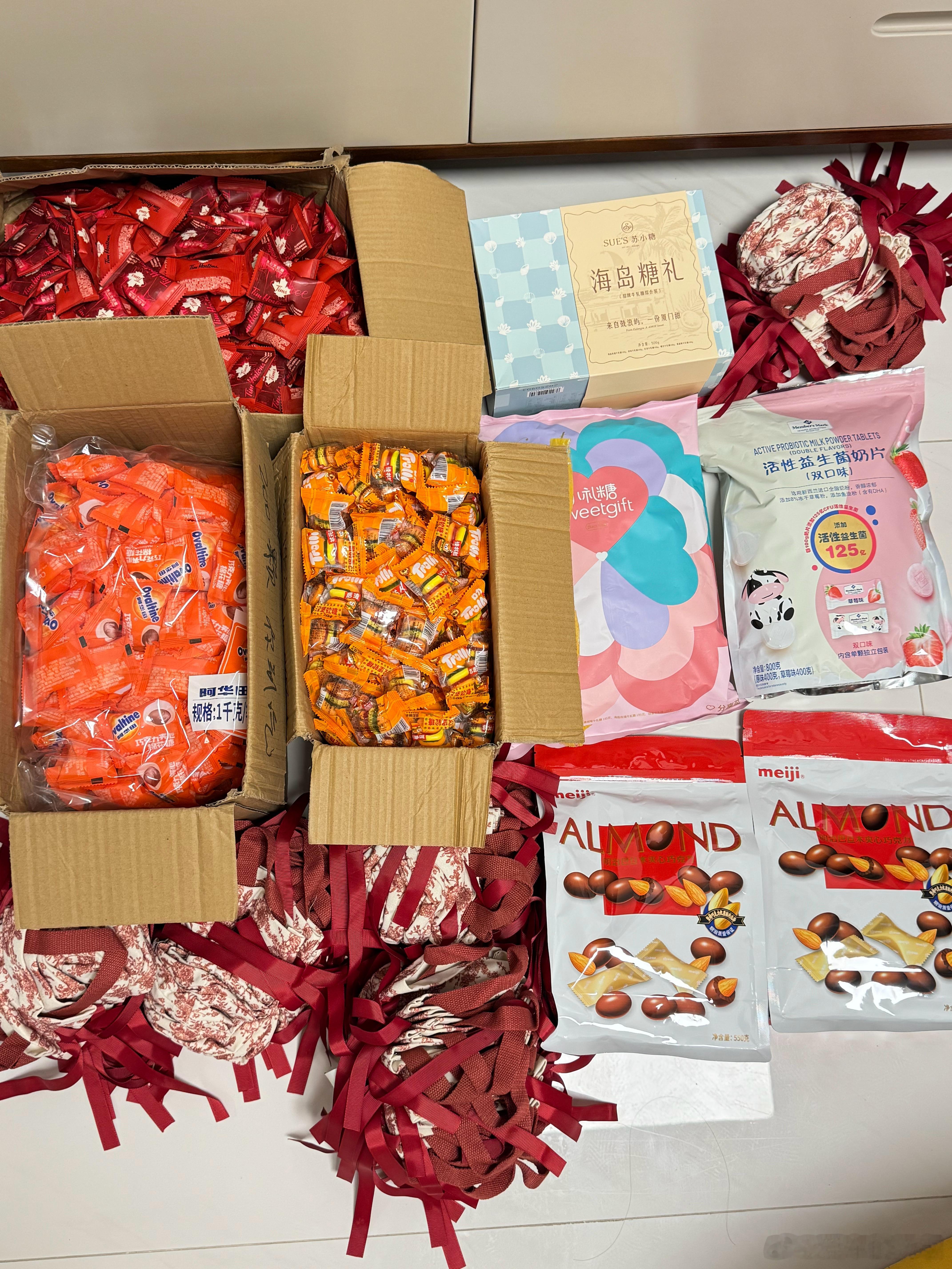 干活包喜糖了[卡皮巴拉]拒绝劣质喜糖套餐，所有自己选自己包，连蝴蝶结的系法我都是