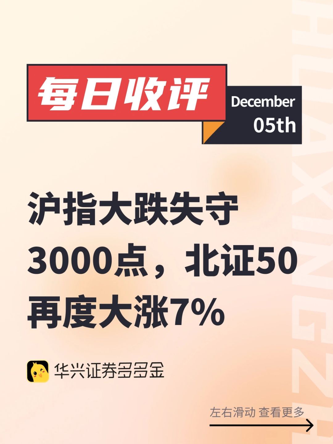每日收评｜沪指大跌失守3000点