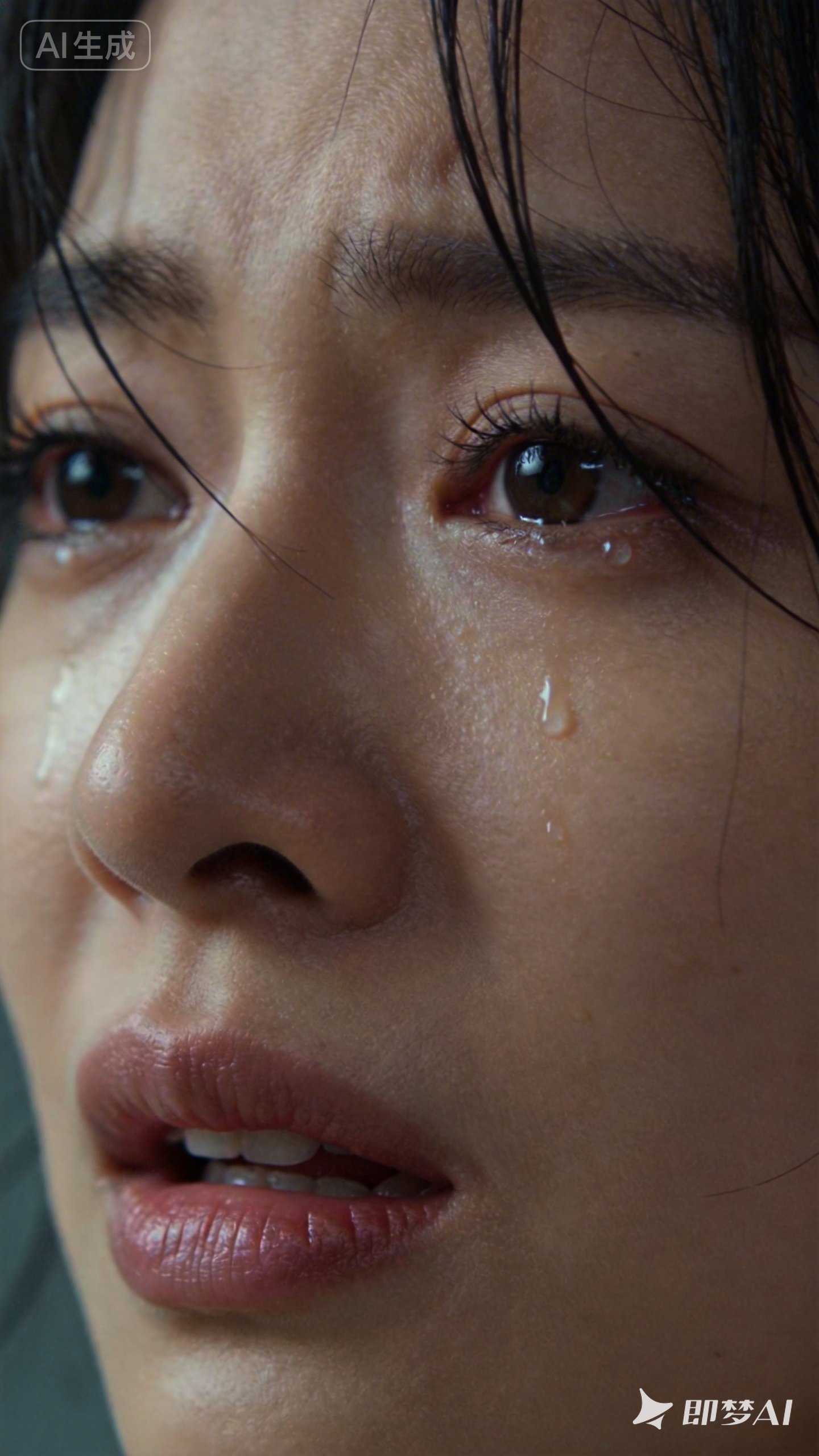 演员逼真到根本看不出来是ai 试了下即梦AI，感觉……还是有点AI味儿的。但是…