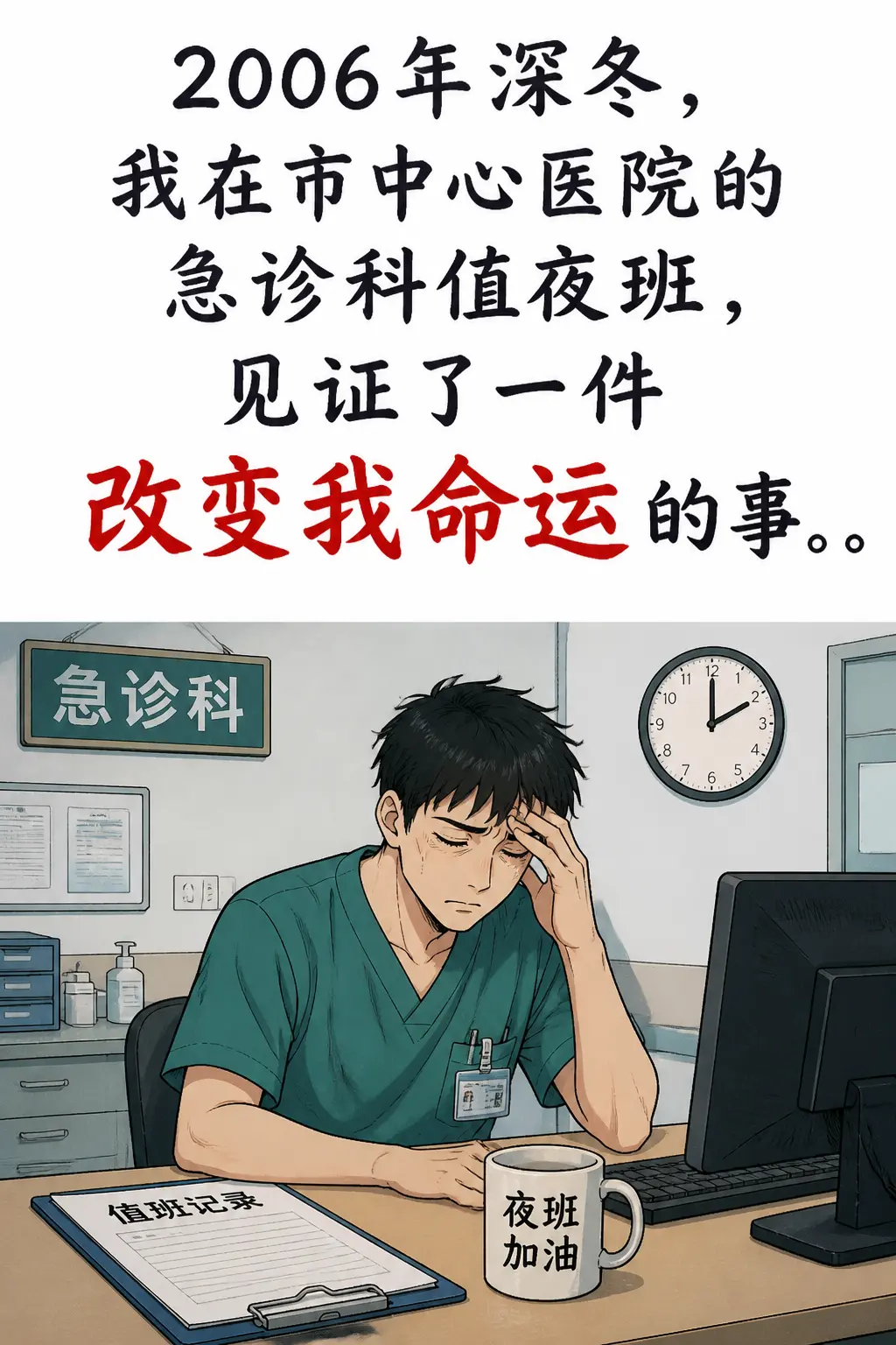 雪夜急诊室里的四岁弃婴，二十年后竟成了我的同事