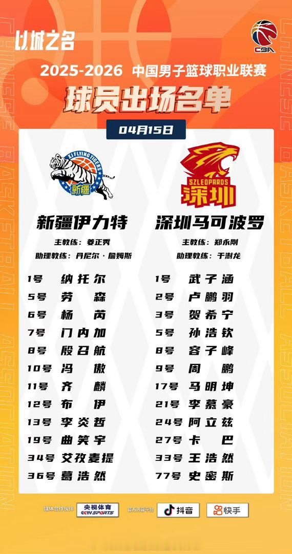 新疆男篮vs深圳男篮 大名单出炉、冲击14连胜深圳马可波罗深圳新世纪烈豹深圳男篮
