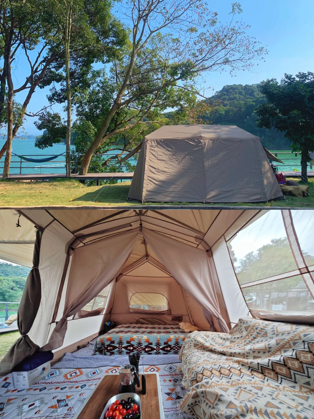 在广东！小洱海边上露营⛺️屋脊13开帐成功