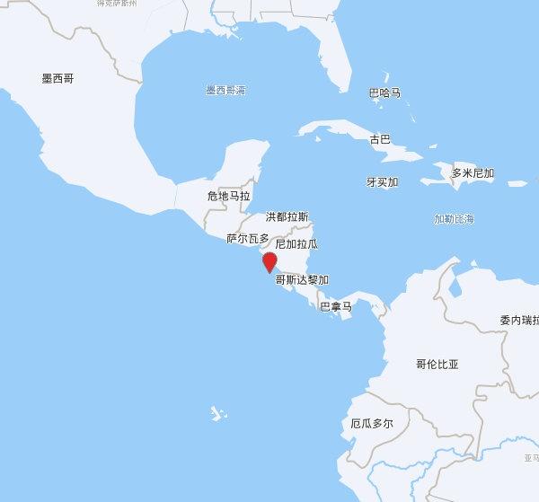 【欧洲地中海地震中心】发布，2025-11-22 20:22:16 在 尼加拉瓜