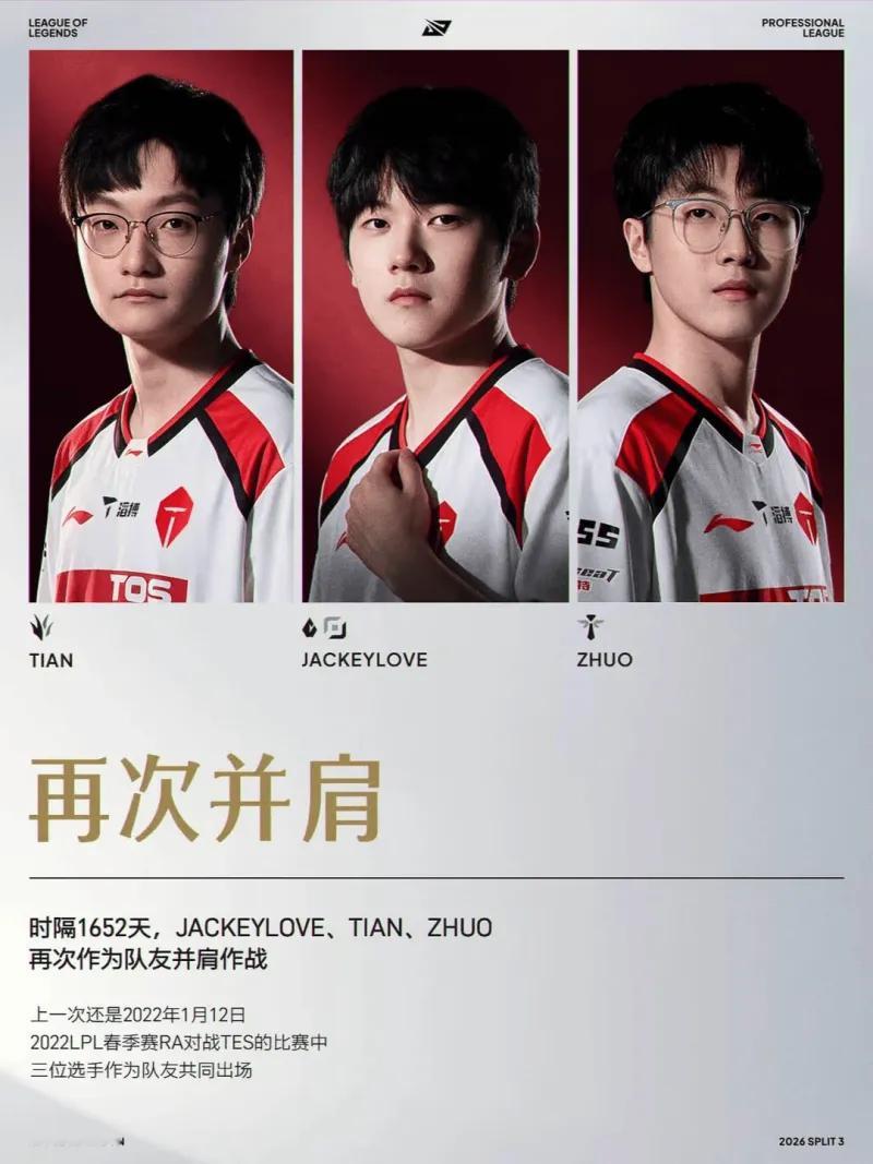 2026LPL第三赛段常规赛组内赛7月22日趣味数据：时隔1652天，Jacke