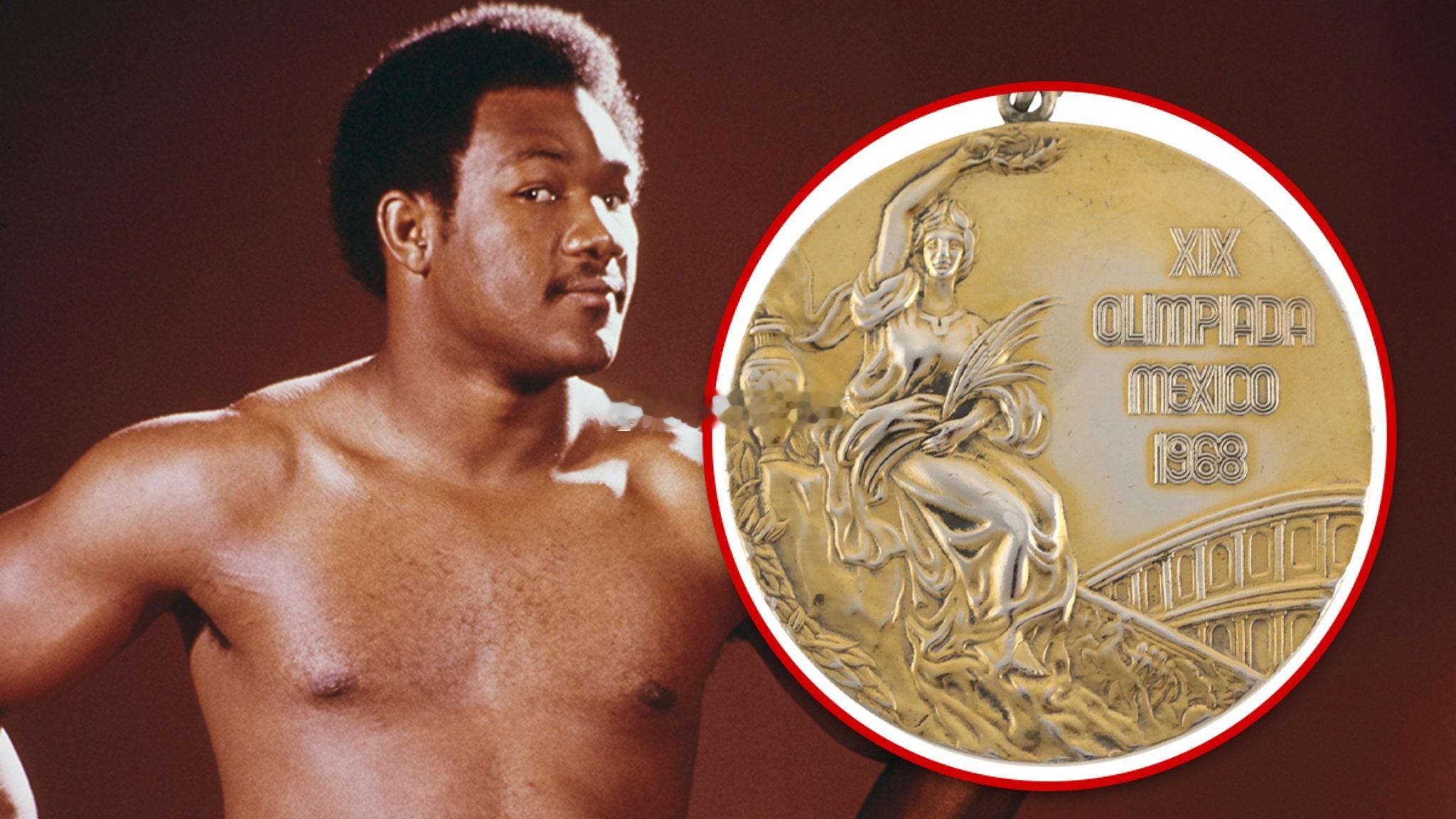 拳坛速递 乔治·福尔曼George Foreman 1968年奥运金牌即将拍卖 