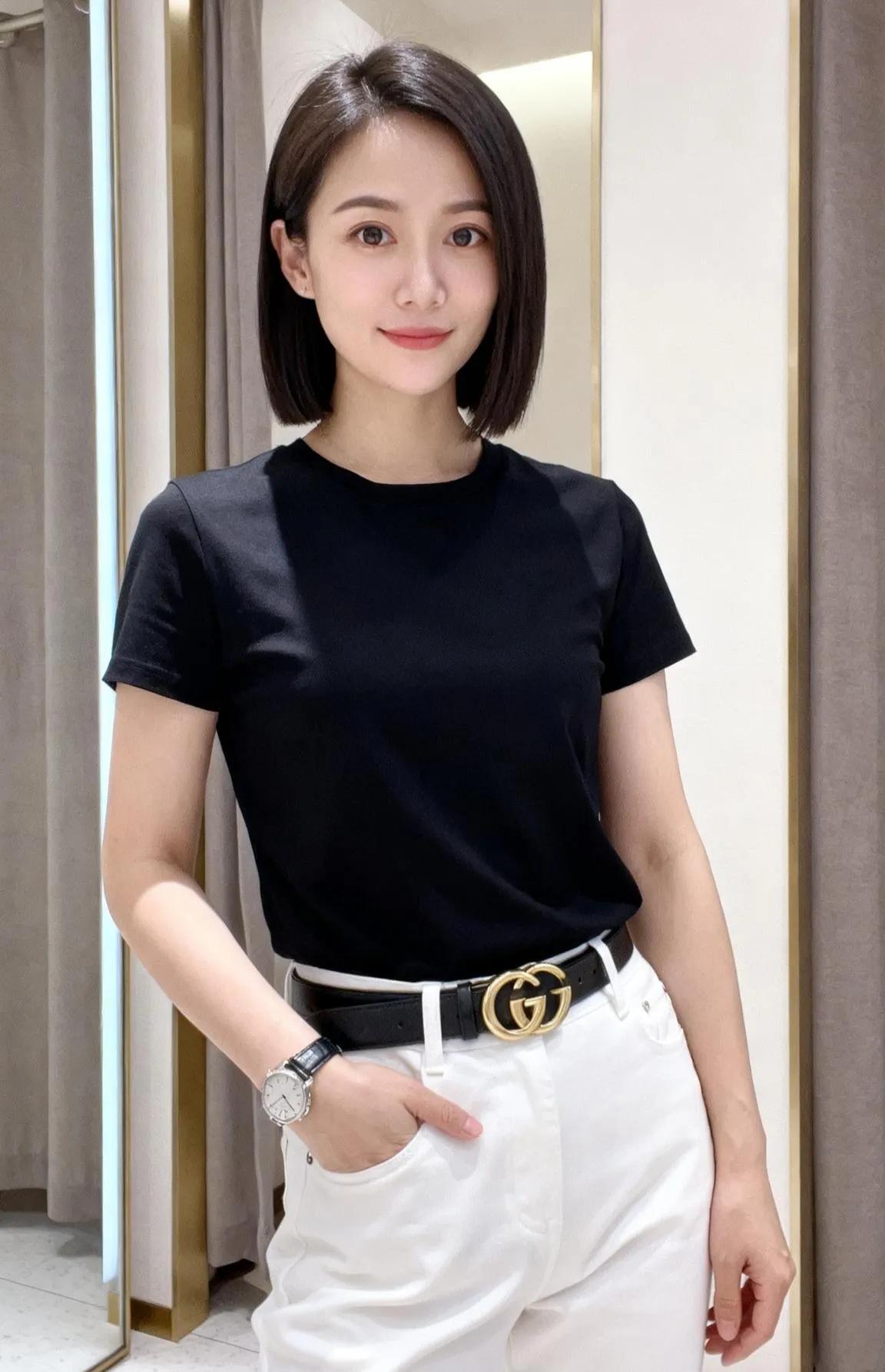 简约黑白配，时尚又百搭！👗👖👠