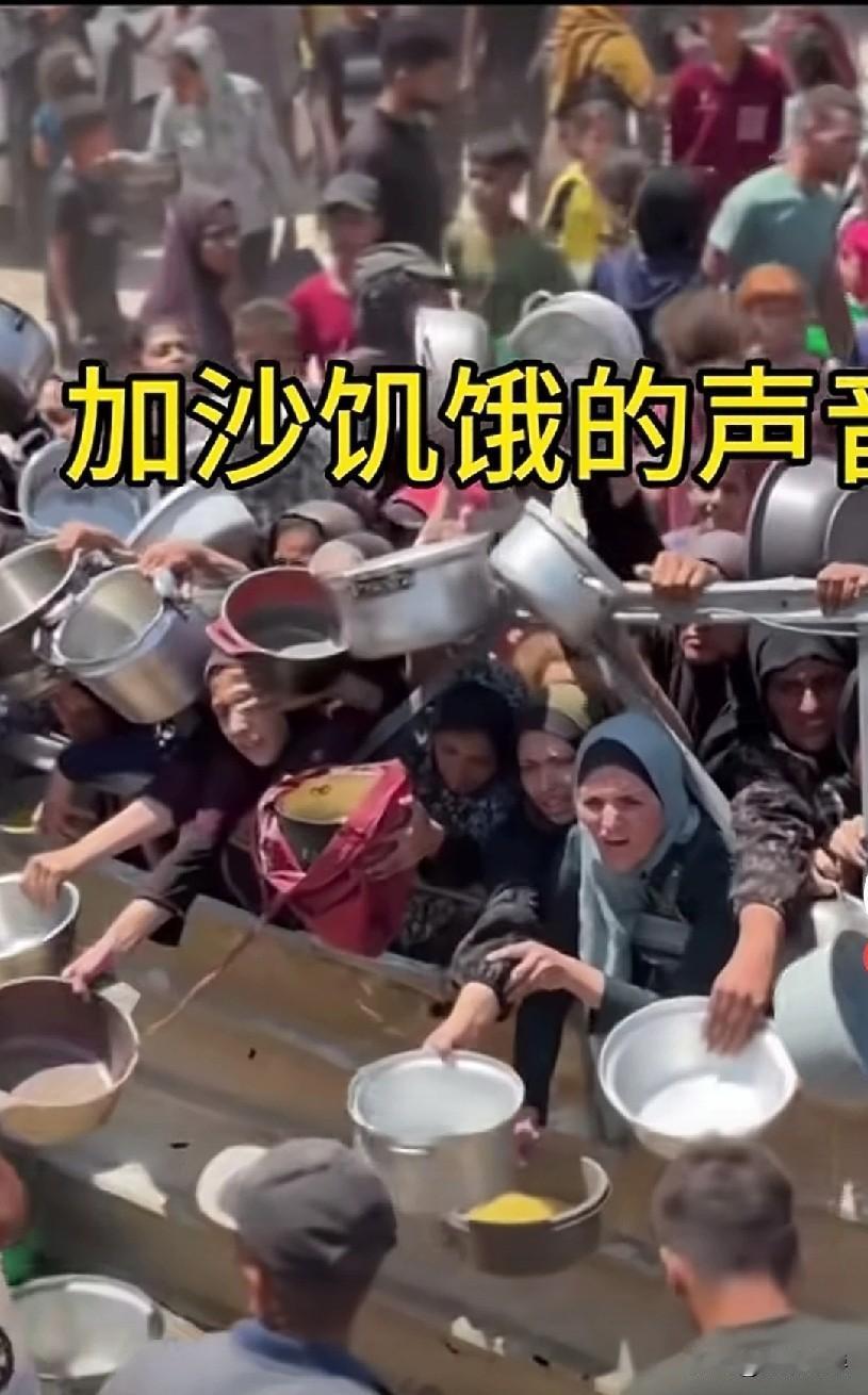 看多疯刺！

同一个世界，一边是饥饿的加沙难民，为填饱肚子削尖了脑袋往前挤，举着