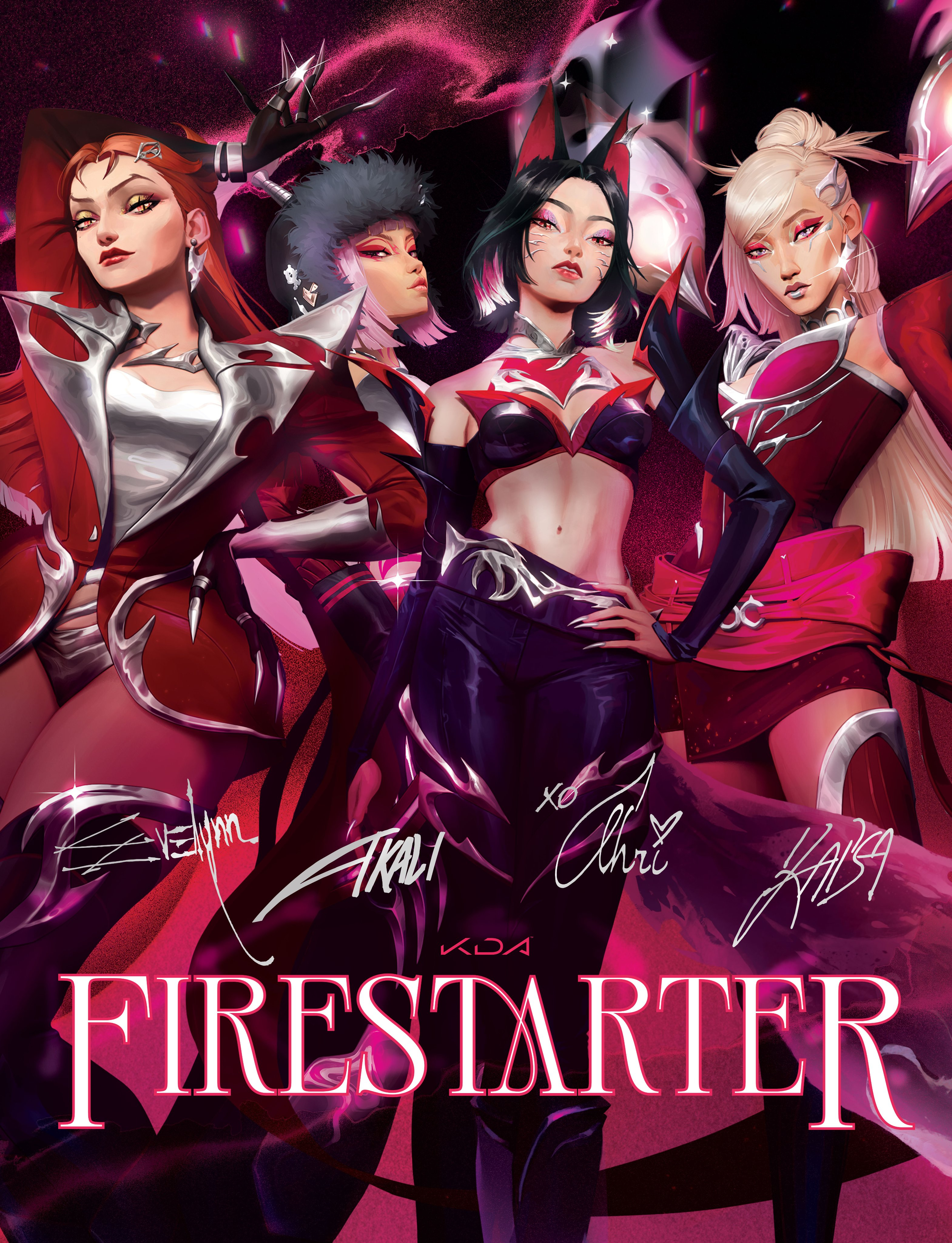 K/DA, i-dle, Mimi Webb, Sophie Powers, 赵