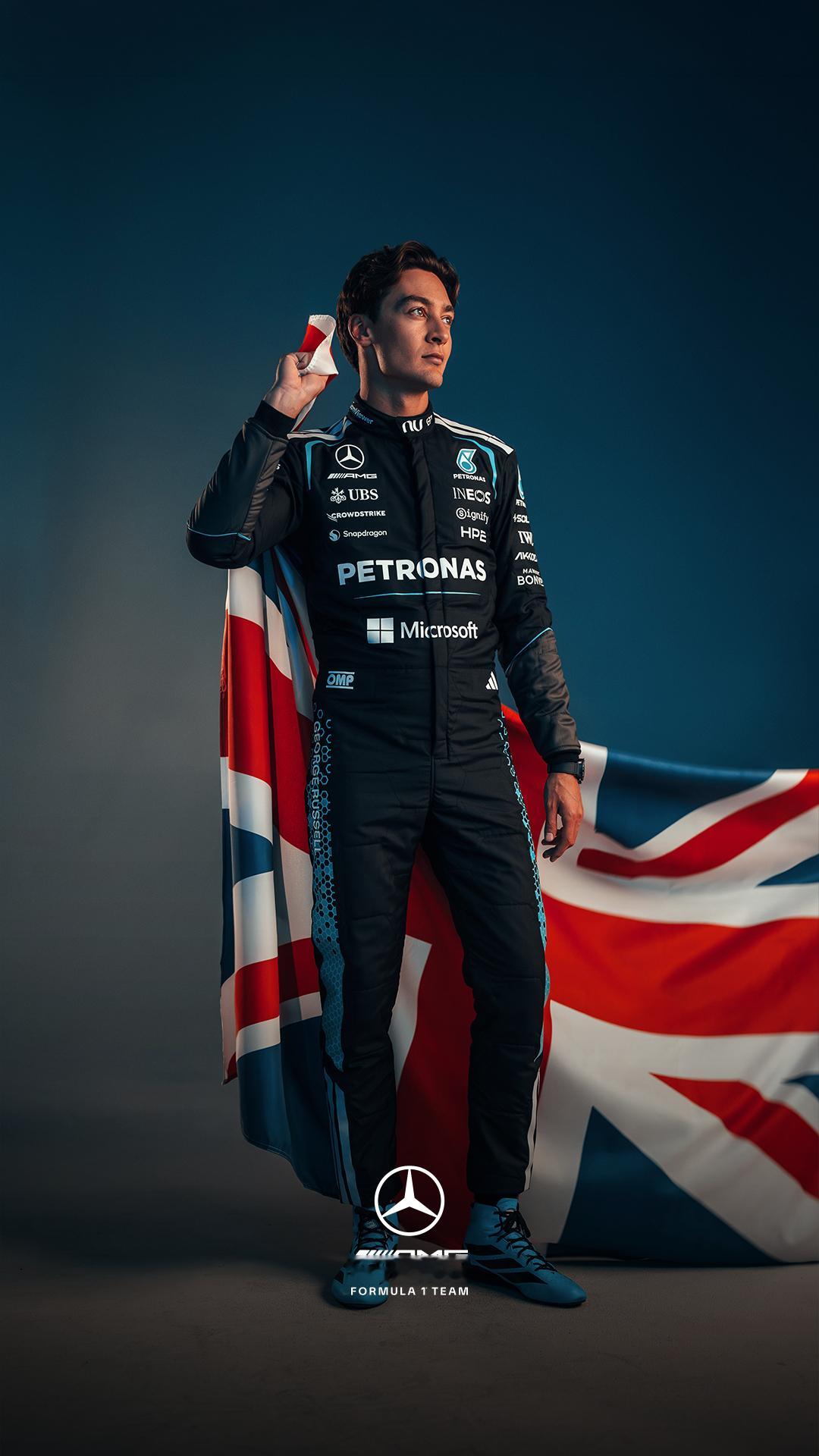 梅赛德斯更新四张壁纸乔治拉塞尔 🇬🇧 2026F1英国大奖赛 🩵 f1