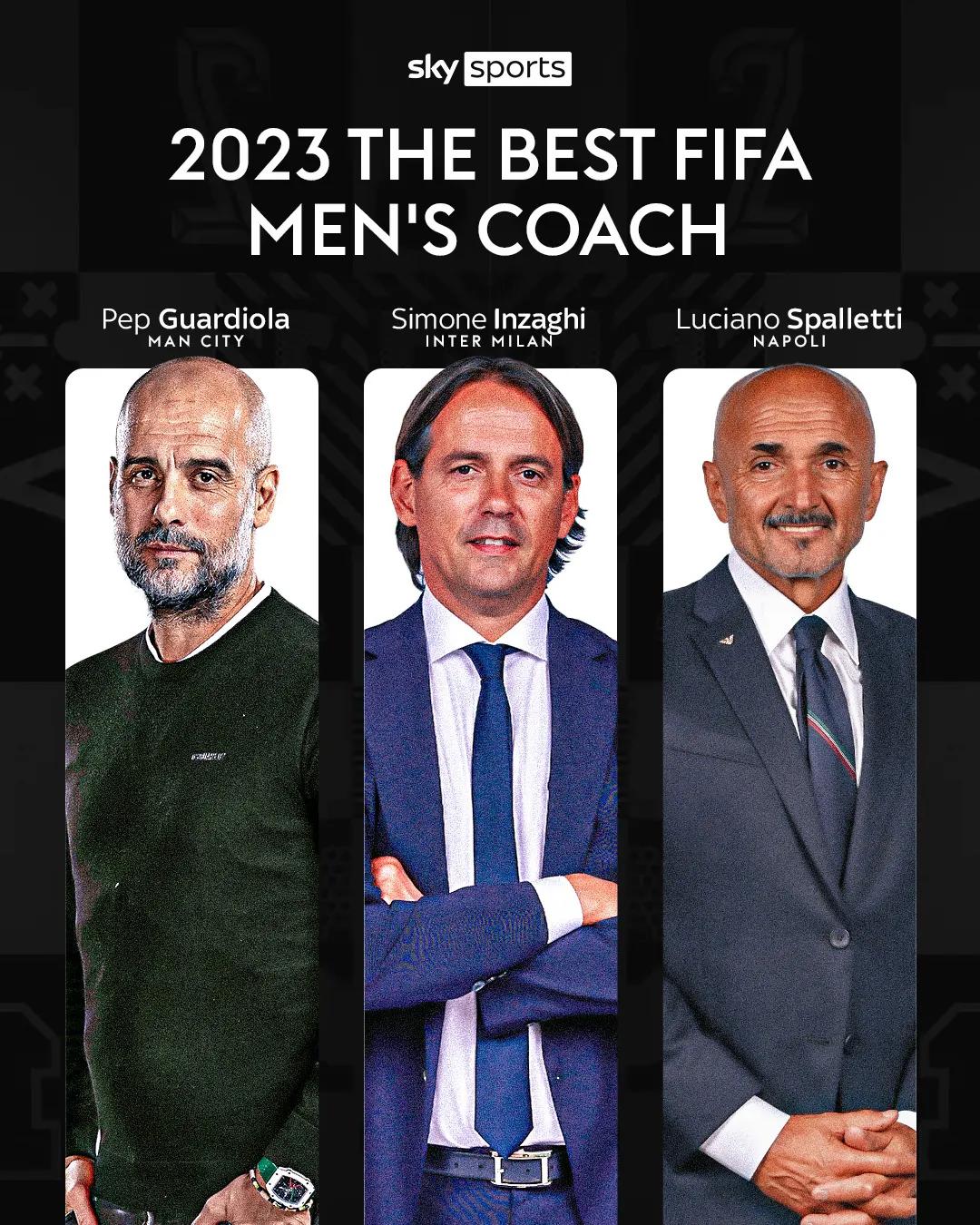 FIFA年度最佳男/女足主帅候选

男足主帅候选
🇪🇸瓜迪奥拉（曼城）
🇮