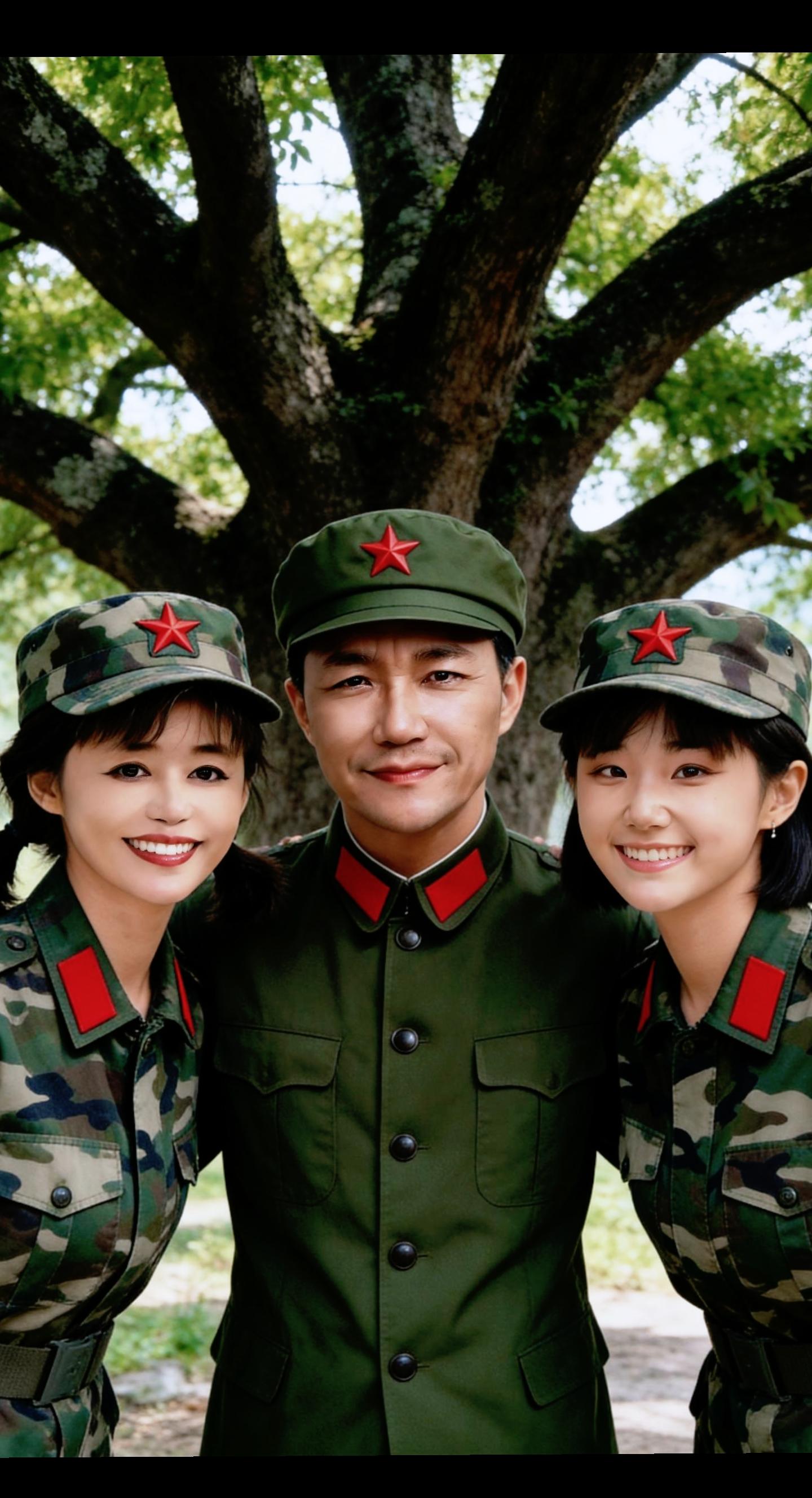 AI树下合影