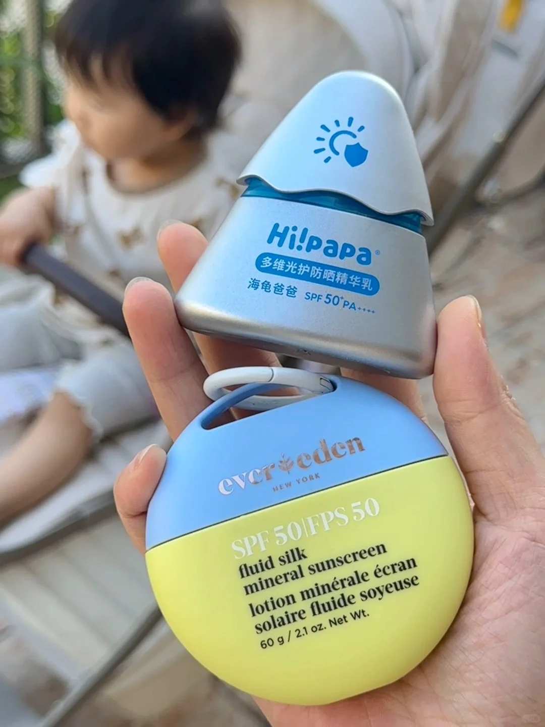 一直都给宝宝用海龟的防晒，今年出的小银盾用了段时间没什么毛病，后来才发...