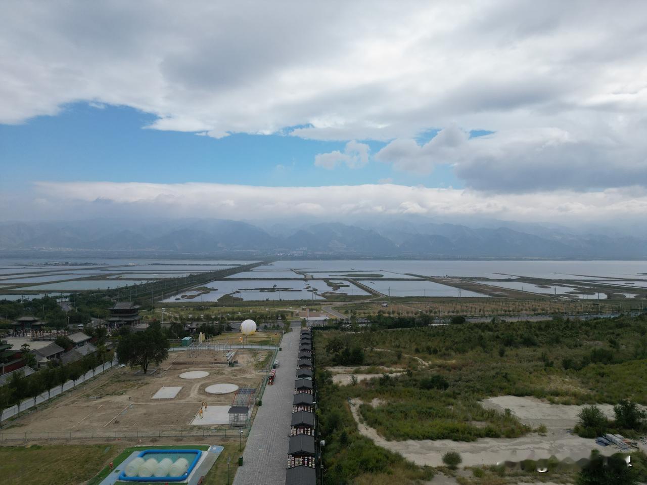 随手拍山西运城盐湖风光