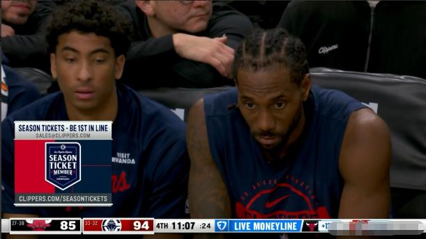 快船巨星伦纳德终于发挥低迷了一回！虽然今天快船在主场以119：108力克公牛，但