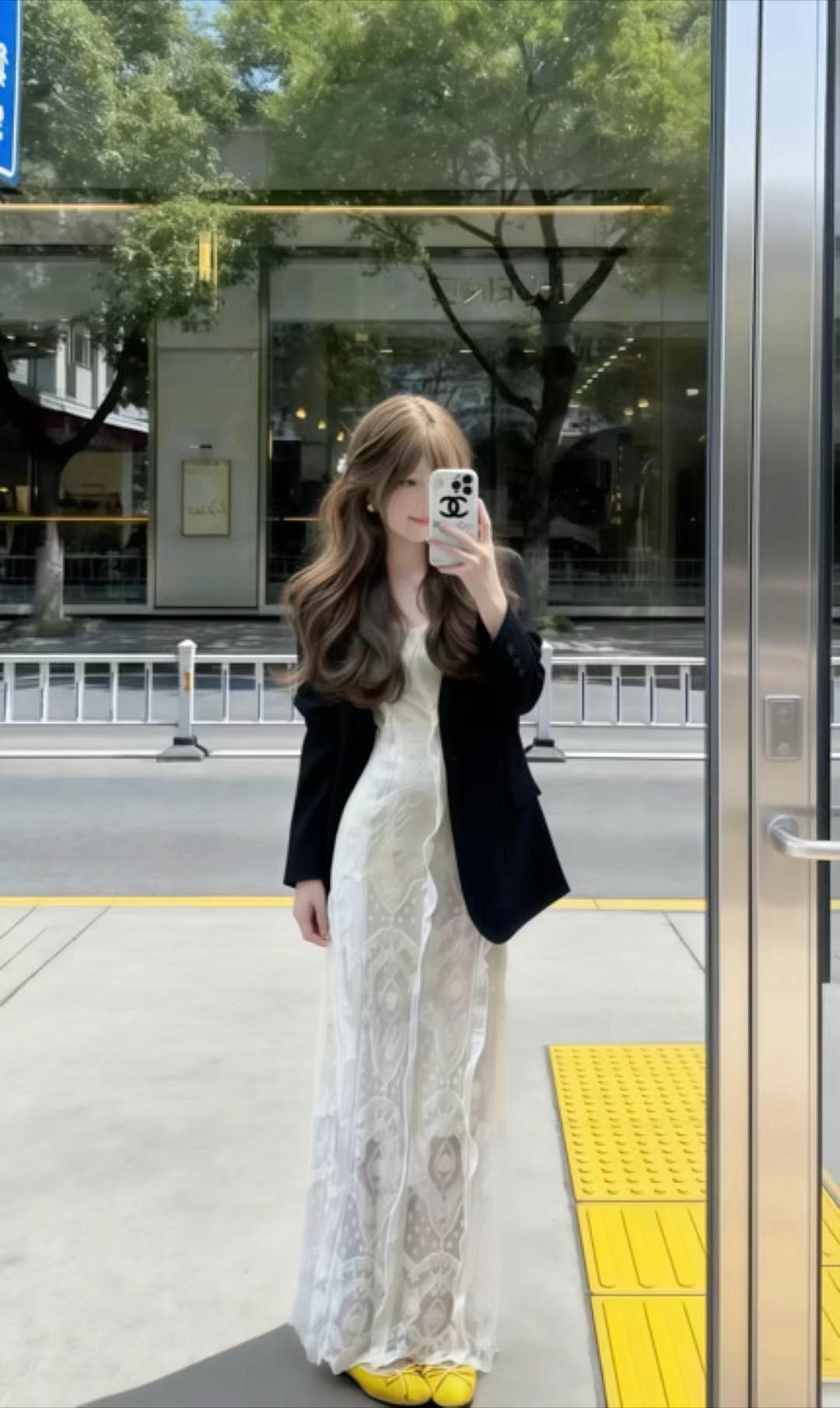 这是春日look天花板吧 公主出街当然要穿小裙子 初春穿搭 温柔风穿搭 通勤搭配