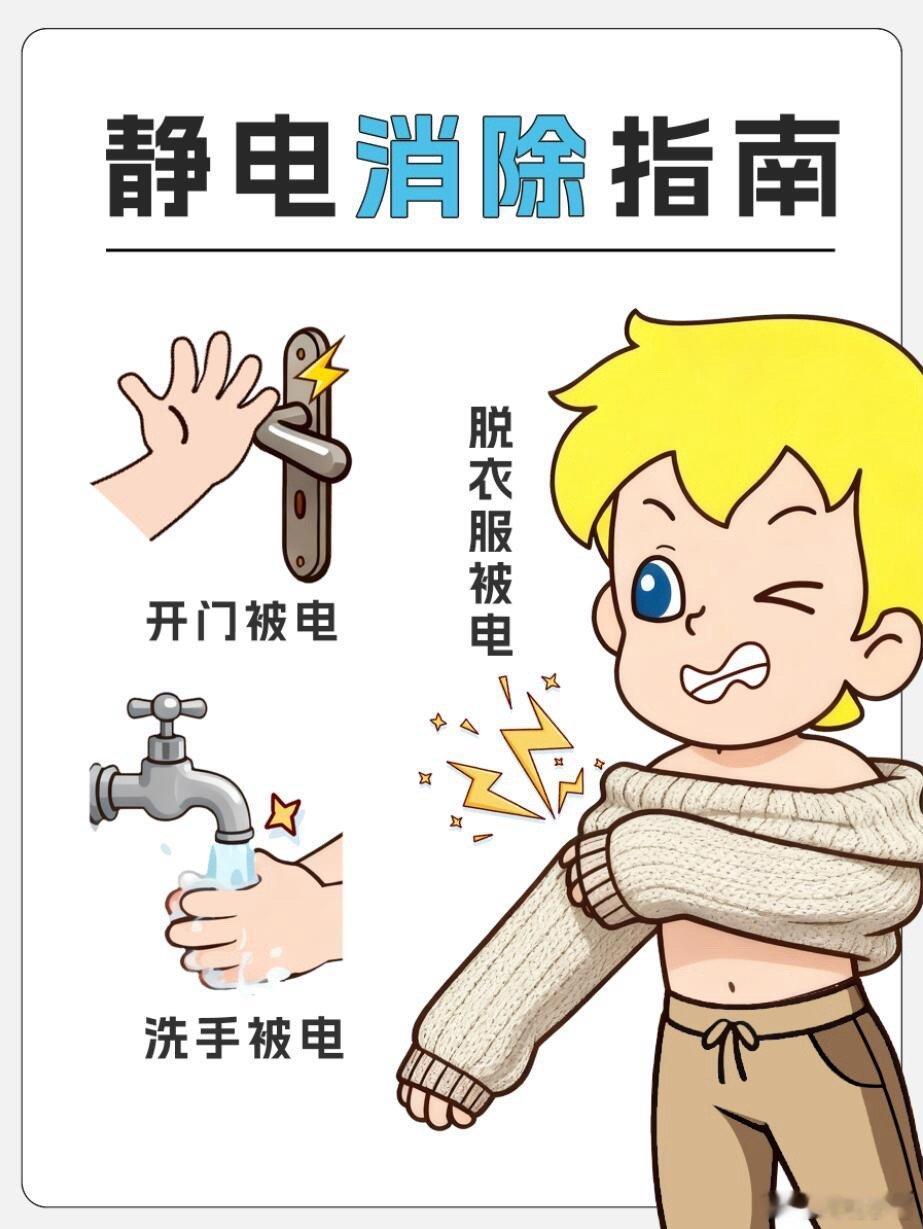 海尔兄弟教的5招静电消除指南，太实用啦，建议收藏 