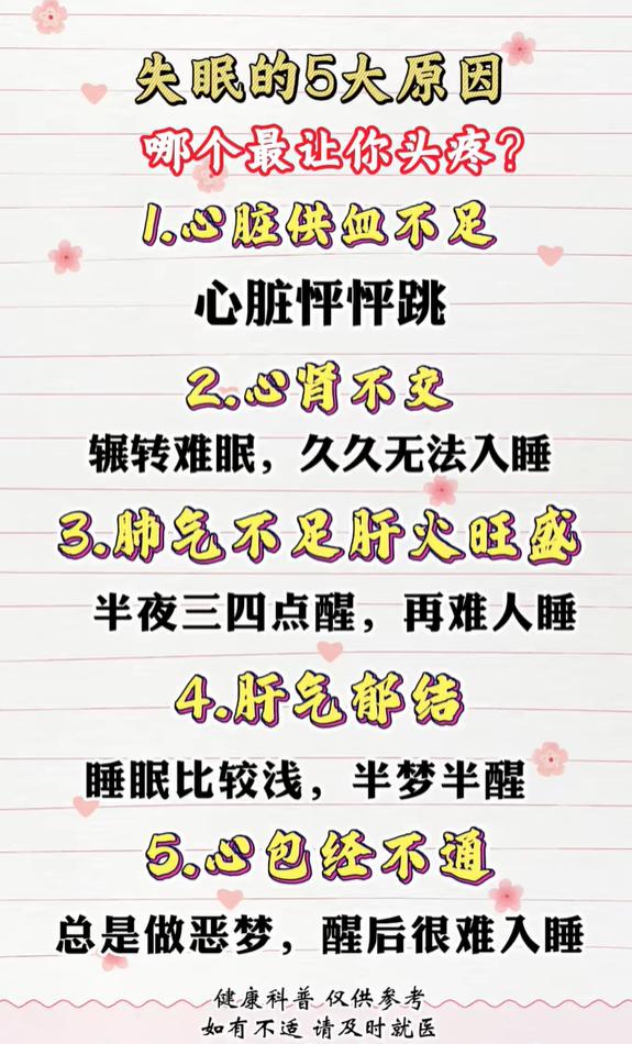 总是睡不好？看看你属于哪种失眠类型
