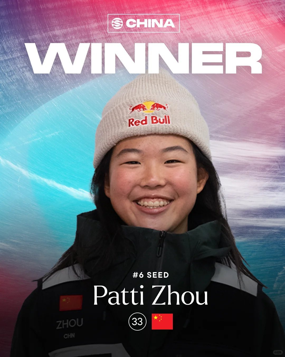 14岁小将周苡竹雪盟联赛单板夺冠振奋人心的时刻来了！中国14岁小将周苡竹在今天中