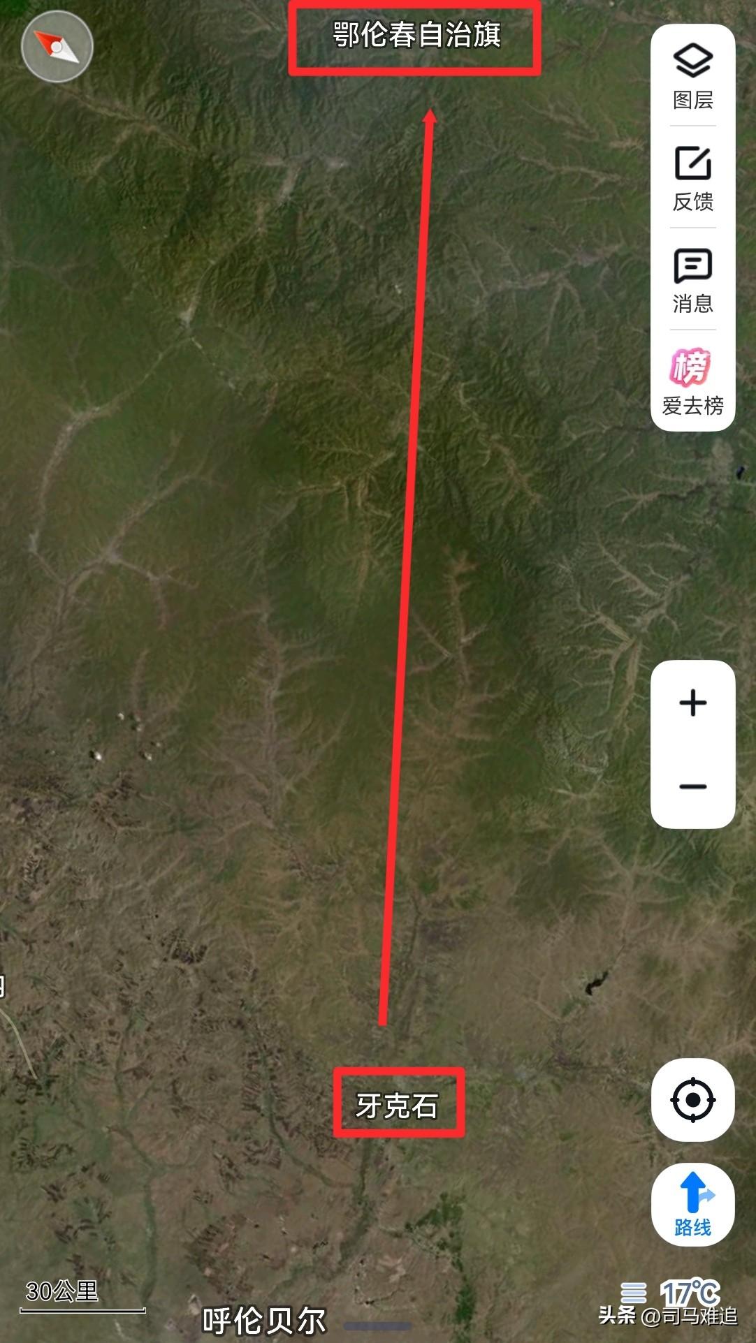 呼伦贝尔市，从牙克石4到鄂伦春2是拔提用重吗？
牙克石市，是沃沮—通古斯语的音译