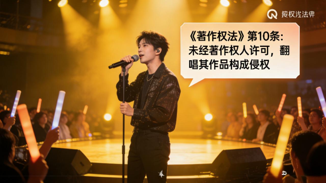 演唱会翻唱未获授权=侵权！90%歌手都踩过的坑，3个要点避开赔偿风险
 
你有没